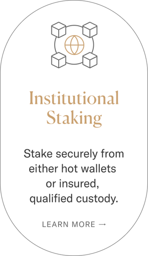 Institutional staking